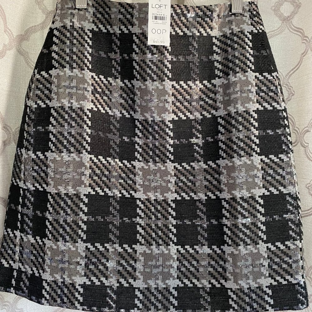Loft Mini Skirt Plaid
